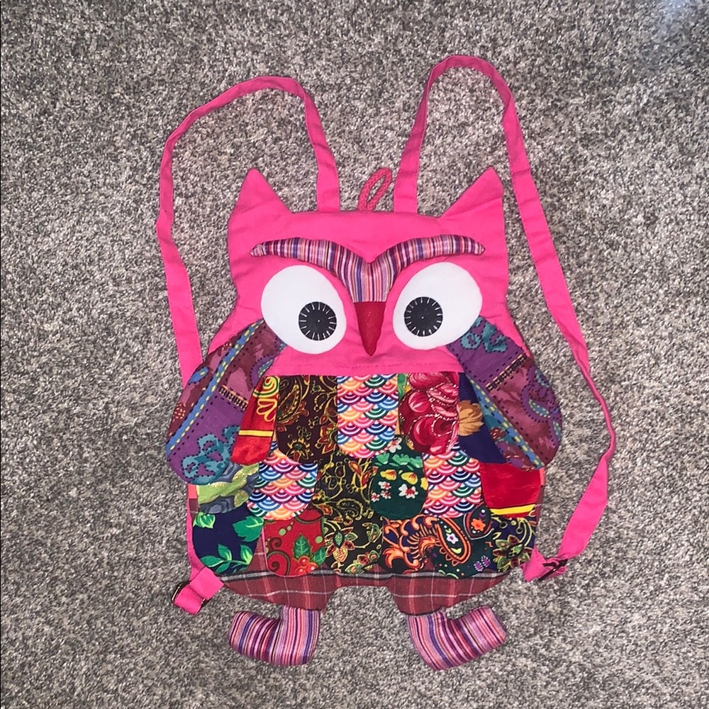 Colorful Owl Backpack - very rare one of a kind piece